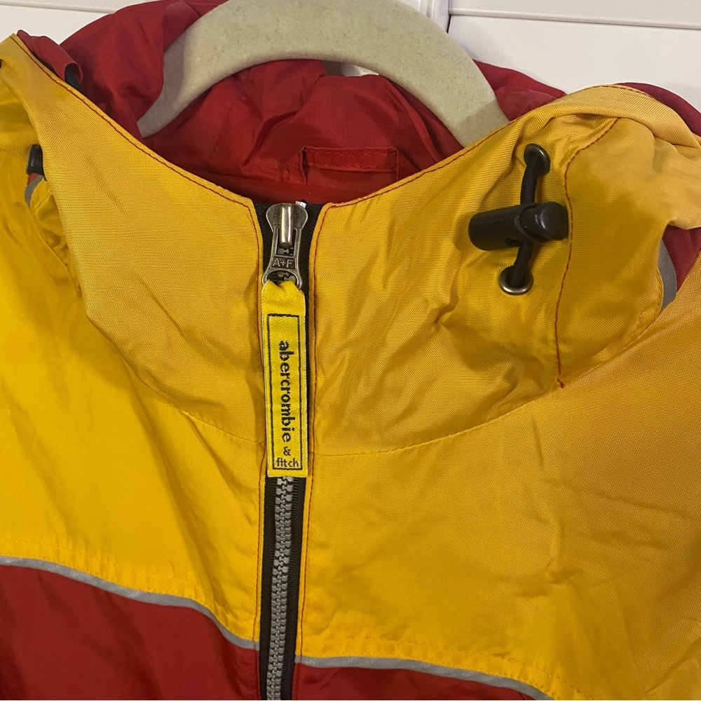 Vintage 90s Abercrombie & Fitch Rain Jacket Windbreaker Men’s Size Medium - Picture 2 of 9